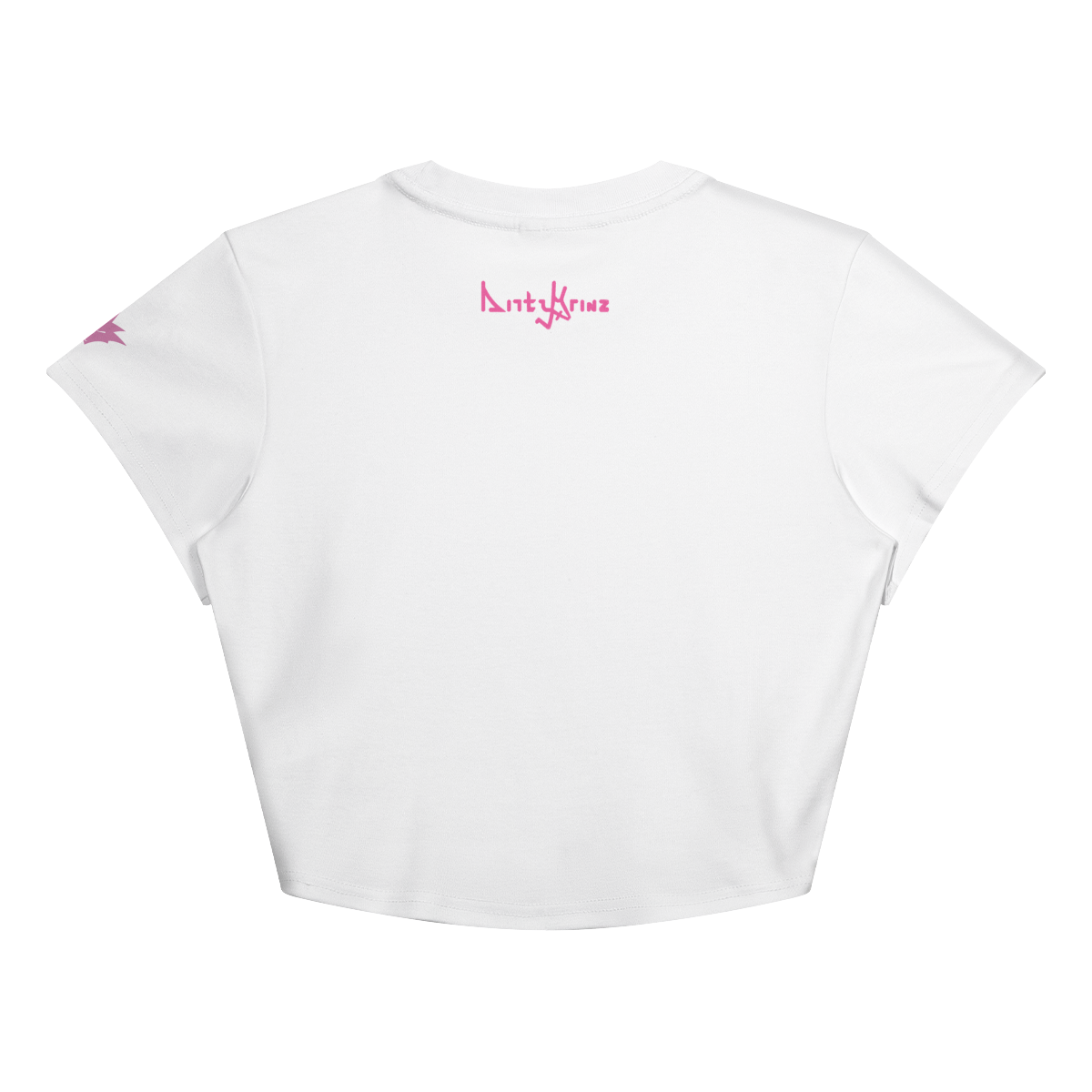 DG Girl Flight 1 Y2K cropped baby tee in white
