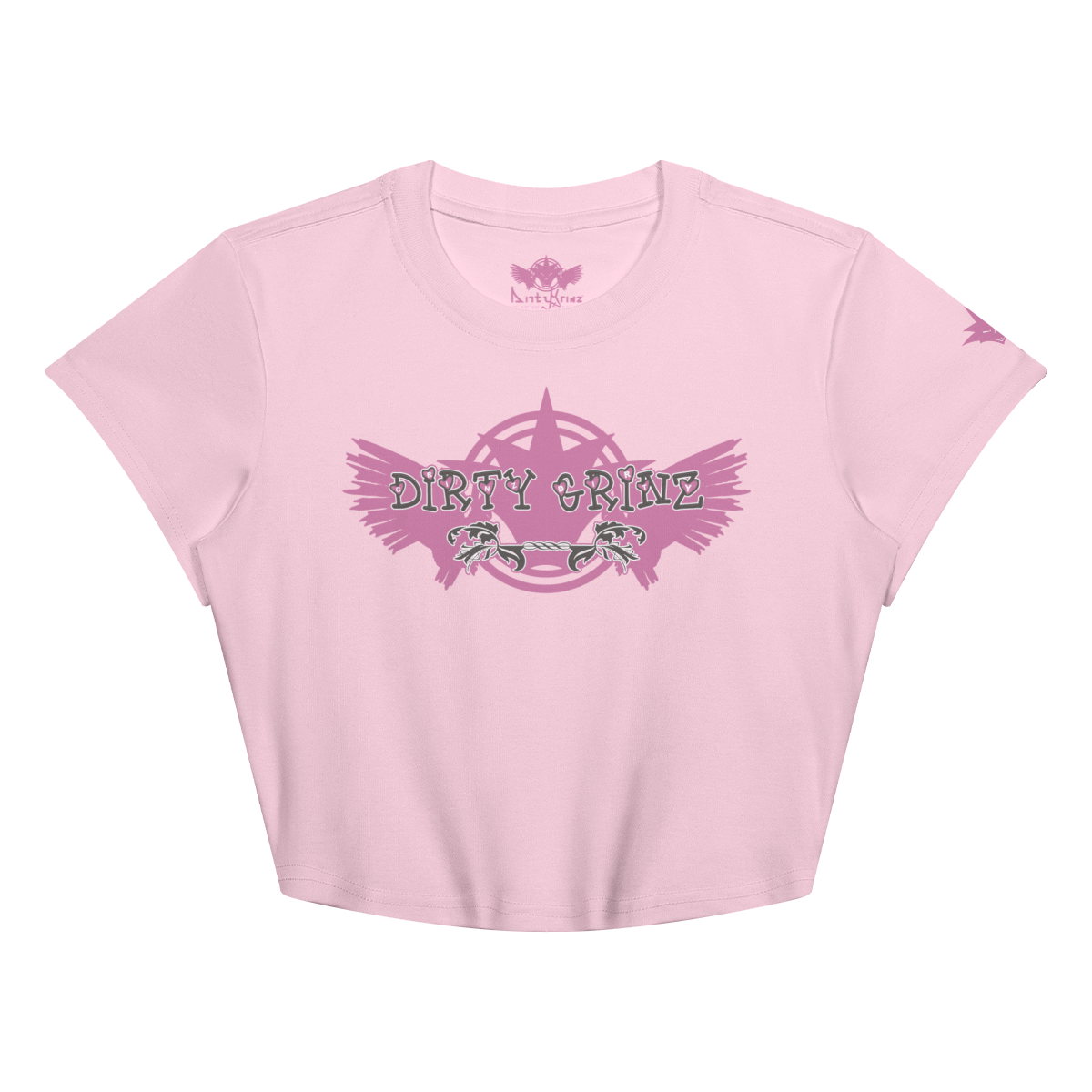DG Girl Flight 1 Baby Tee - Sweet Pink - Front