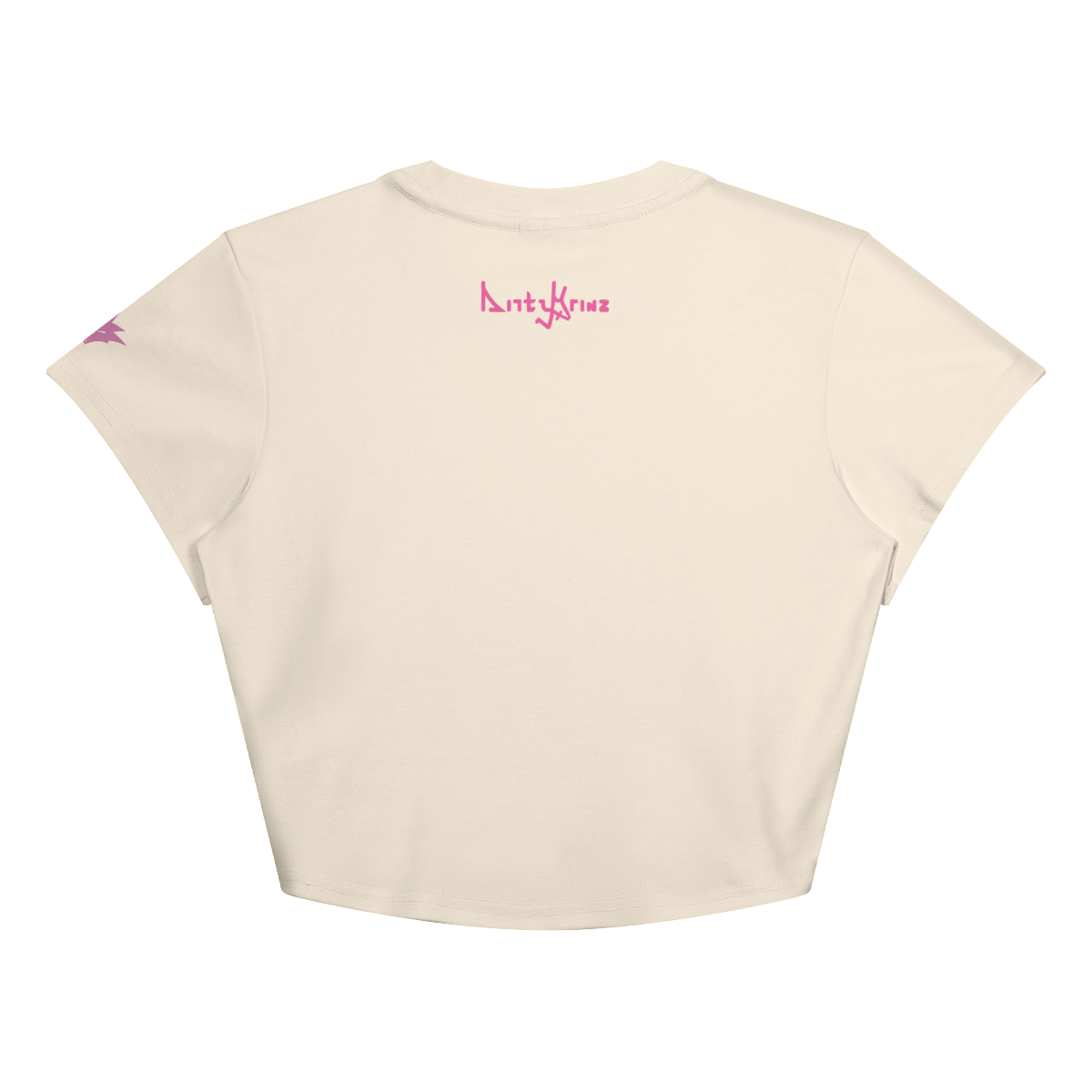 DG Girl Flight 1 Baby Tee - Vanilla Cream - Back