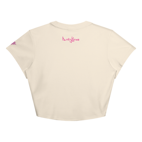 DG Girl Flight 1 Baby Tee - Vanilla Cream - Back