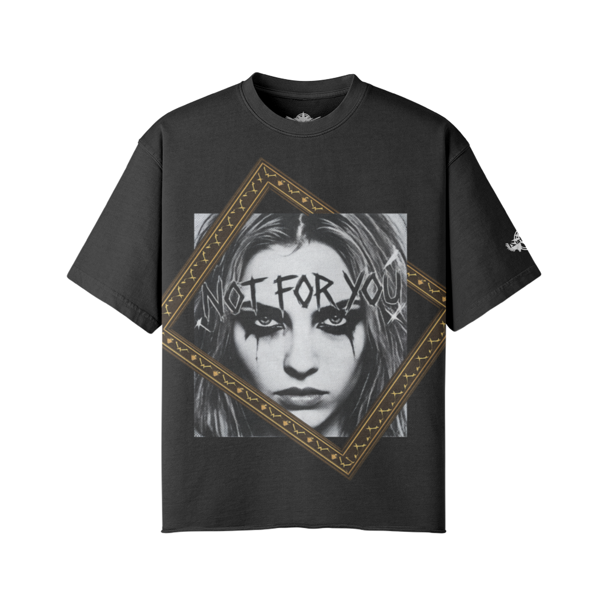 DG Not For You T-Shirt-Faded Black-Front