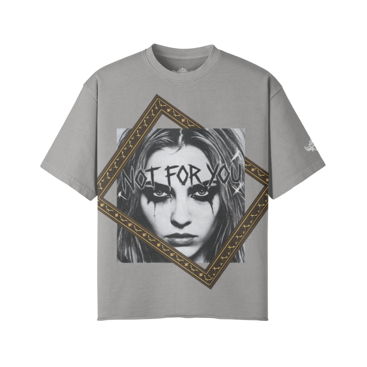DG Not For You T-Shirt-Lght Gray-Front