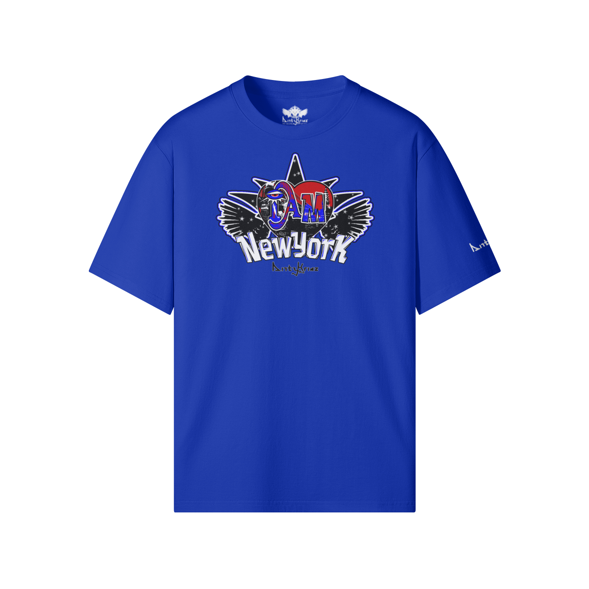 DG I AM NY T-Shirt Blue -  Front